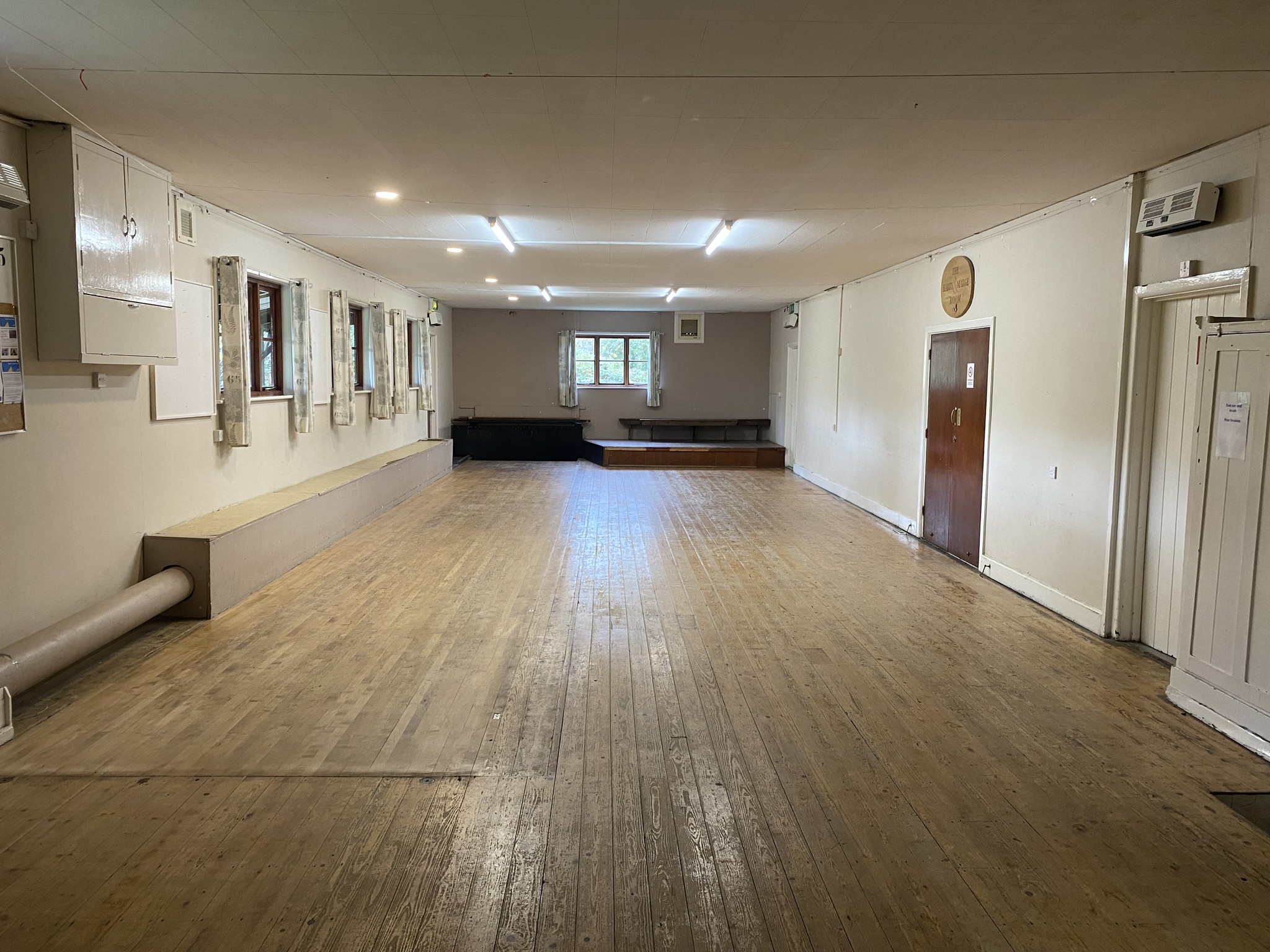 Main hall and stage