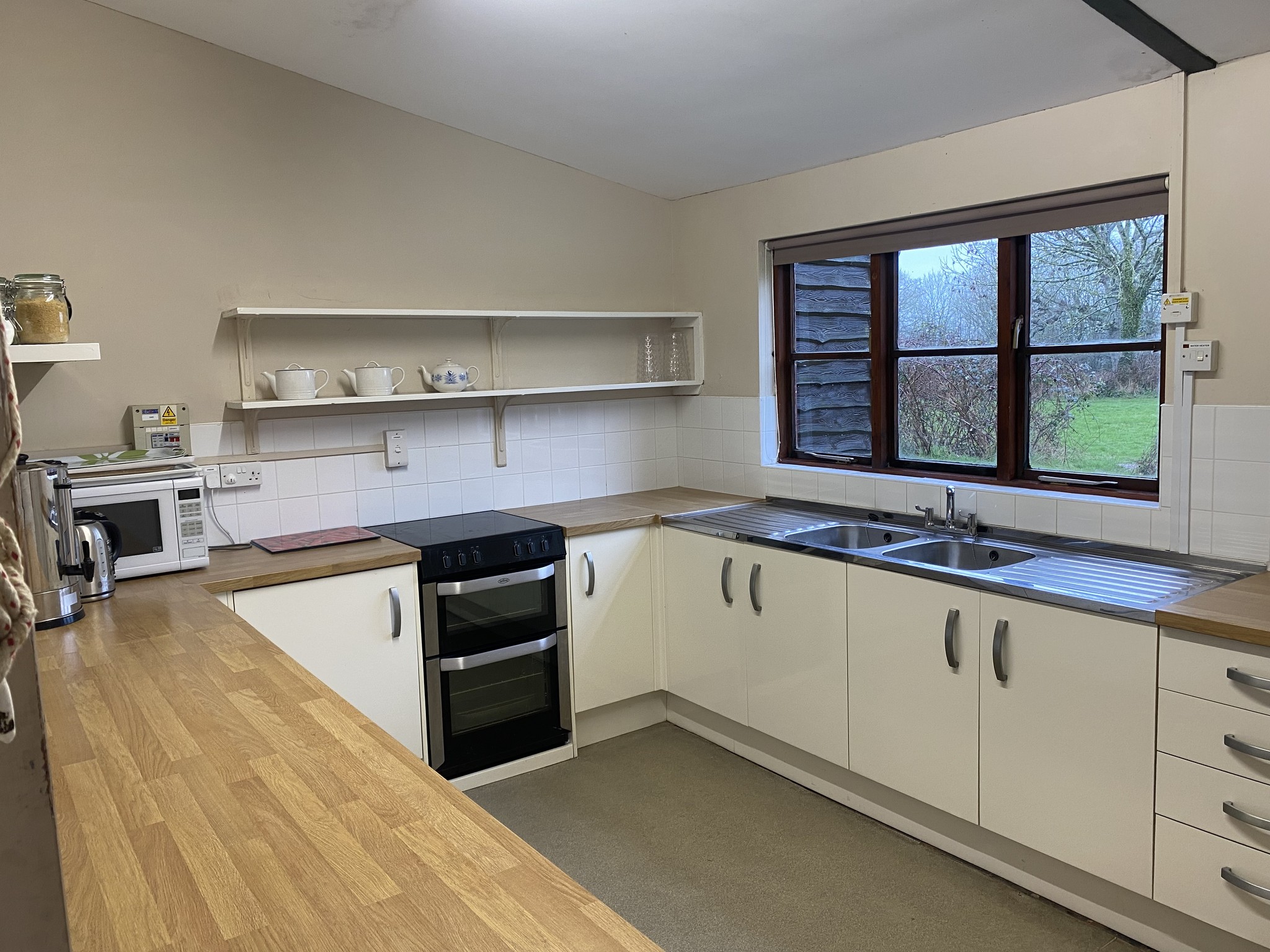 Kitchen and window